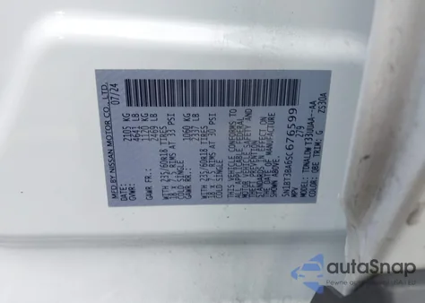 2025 Nissan Rogue Sv Fwd z USA, uszkodzony, nr VIN 5N1BT3BA6SC676599